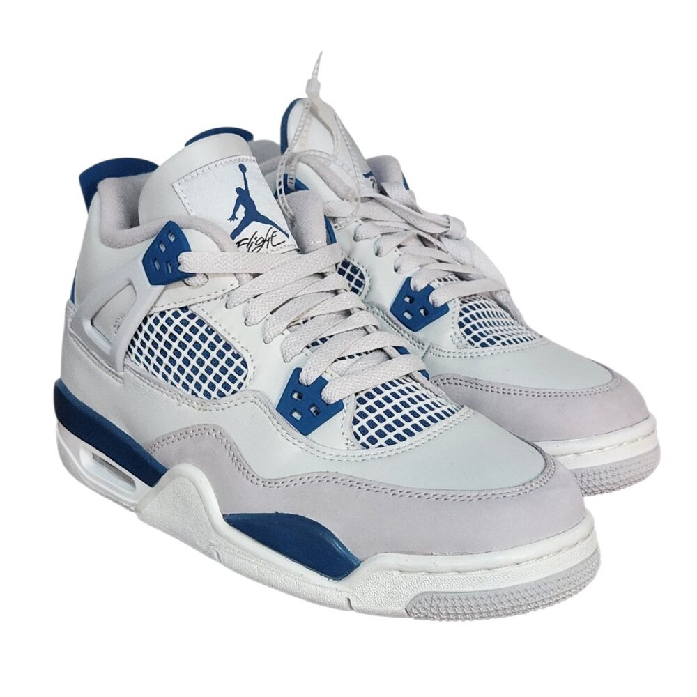 Air Jordan 4 Retro GS HF4281-141 Military Blue Sneakers Shoes 7Y NEW